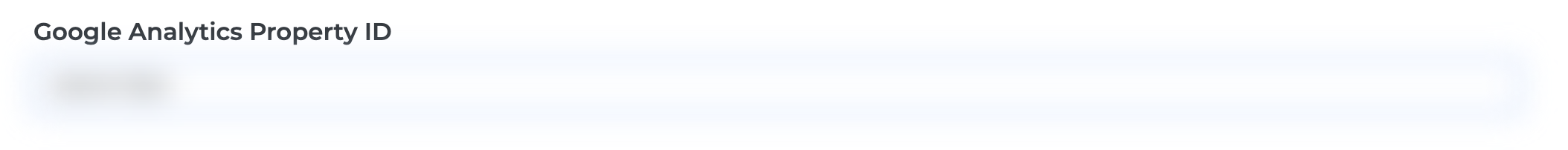 Quickblog - Google Analytics Property ID Field Quickblog - Google Analytics Property ID Field